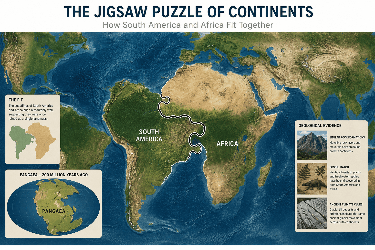 When All Continents Were One: Continental Drift Theory